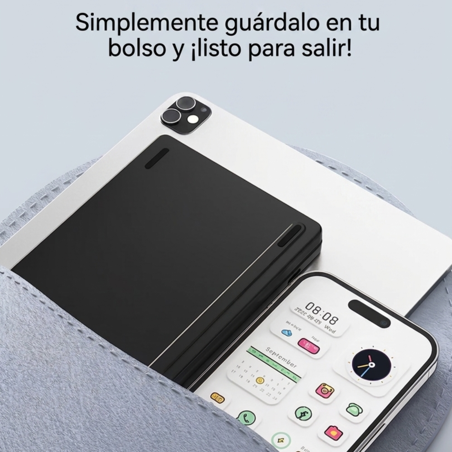 Mini Teclado Inalámbrico Plegable