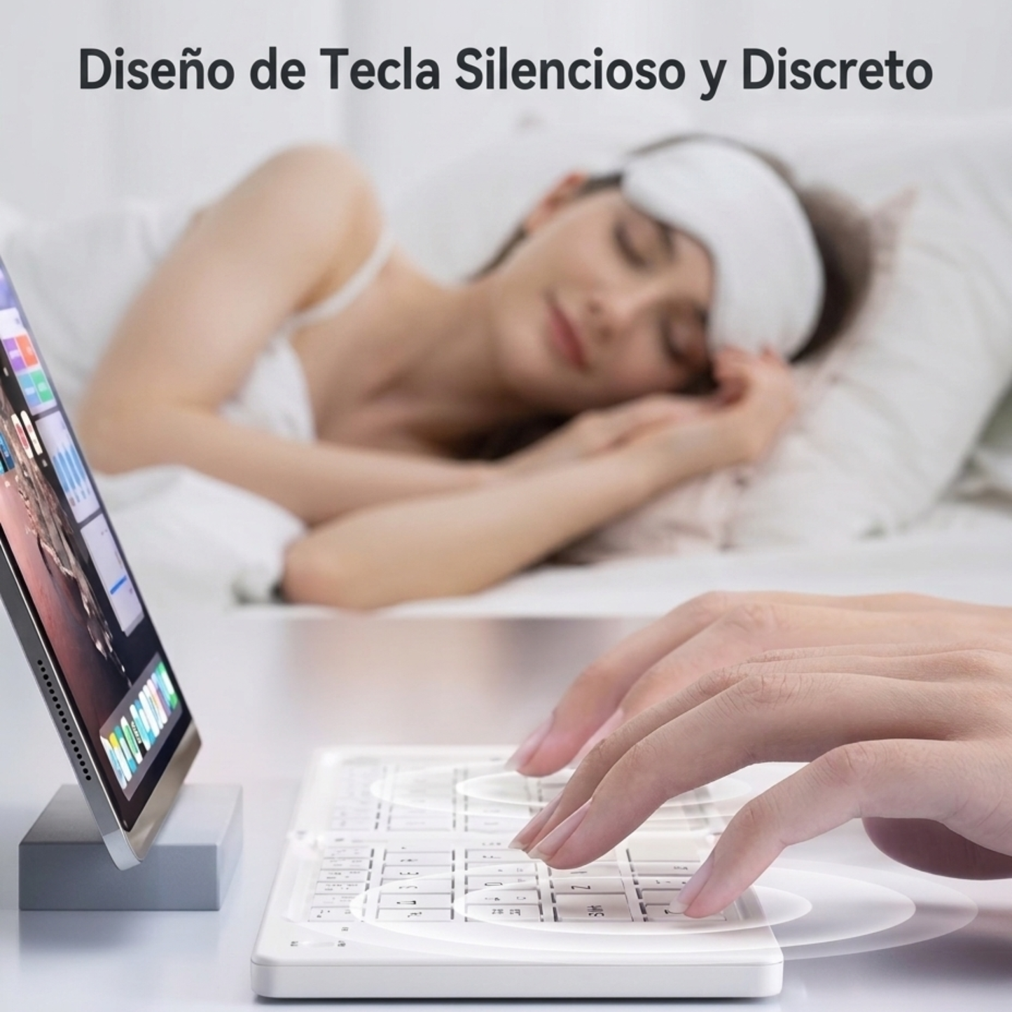 Mini Teclado Inalámbrico Plegable