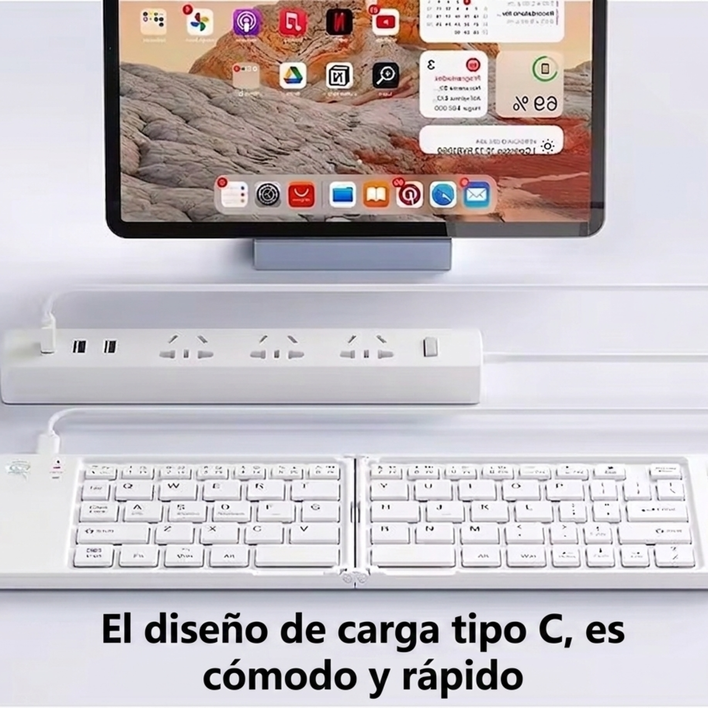 Mini Teclado Inalámbrico Plegable