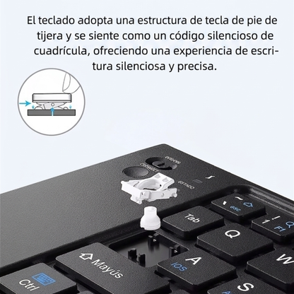 Mini Teclado Inalámbrico Plegable